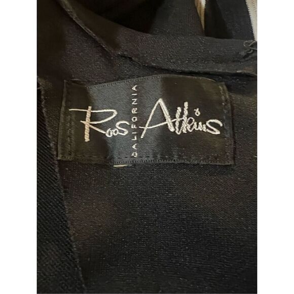 Roos Atkins San Francisco STUNNING ‘60s Vintage black & multi striped Fringe Hem - Picture 7 of 7